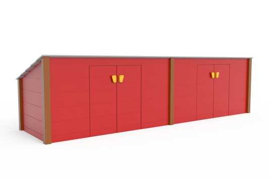 4'x4'x16' Modern trike Shed - Schoolscapes US