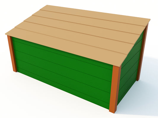 4'x4'x8' Modern Trike Shed - Schoolscapes US