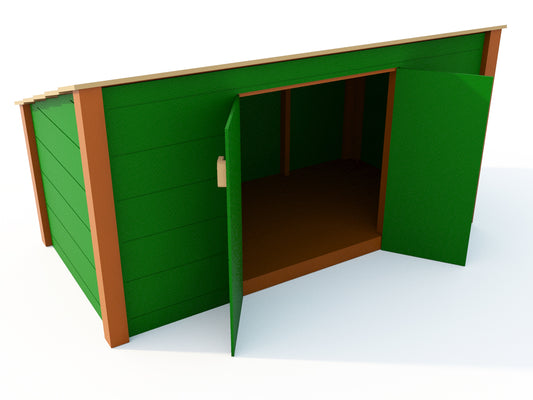4'x4'x8' Modern Trike Shed - Schoolscapes US