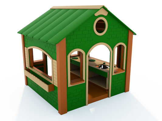 Stone Cottage Playhouse With Kitchen - Schoolscapes US