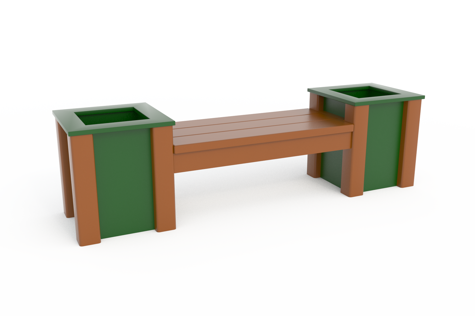 Bench With Planters - Schoolscapes US
