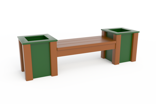 Bench With Planters - Schoolscapes US