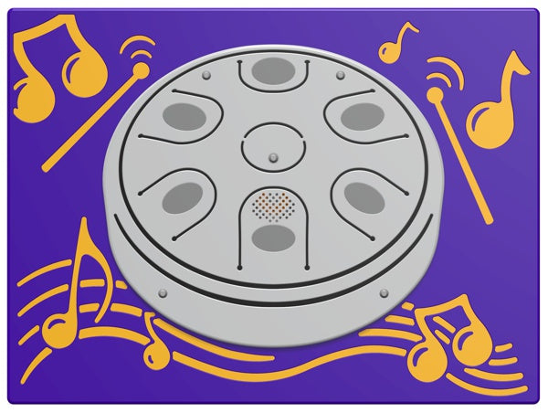 PlayTronic Tongue Drum Musical Panel - Schoolscapes US