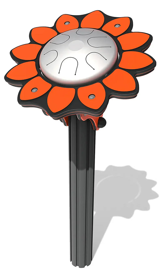 Virtuoso Tongue Drum Flower with Alu Post - Schoolscapes US