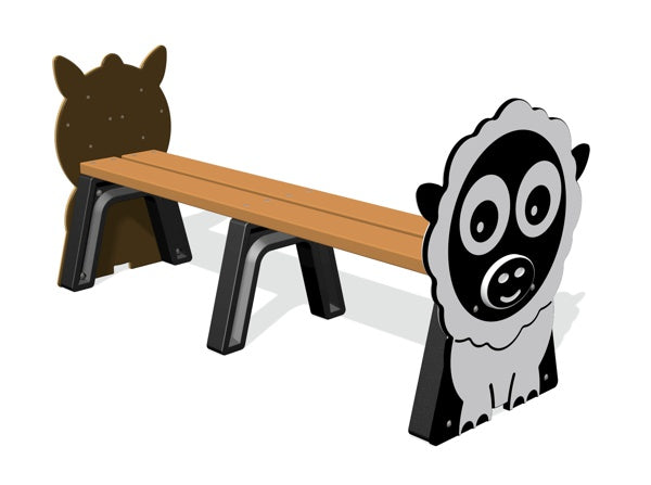 Farm Animals Backless Bench - Schoolscapes US