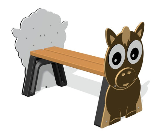 Farm Animals Backless Bench - Schoolscapes US