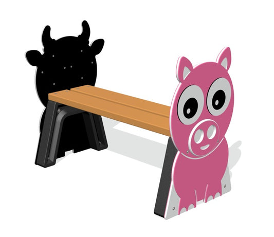 Farm Animals Backless Bench - Schoolscapes US