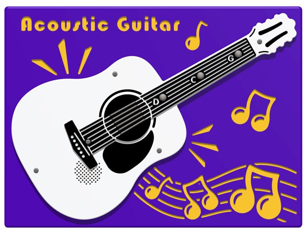 PlayTronic Acoustic Guitar Musical Panel - Schoolscapes US