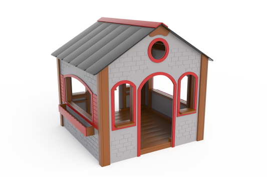 Stone Cottage Playhouse Without Kitchen - Schoolscapes US