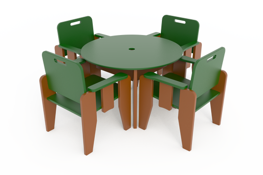 Cafe Table & Chairs - Schoolscapes US