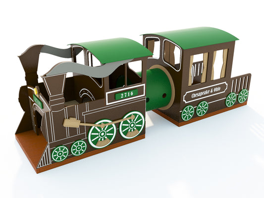 Toddler Steam Engine W/Coach - Schoolscapes US
