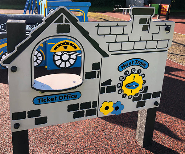 Train Ticket Office Play Panel - Schoolscapes US