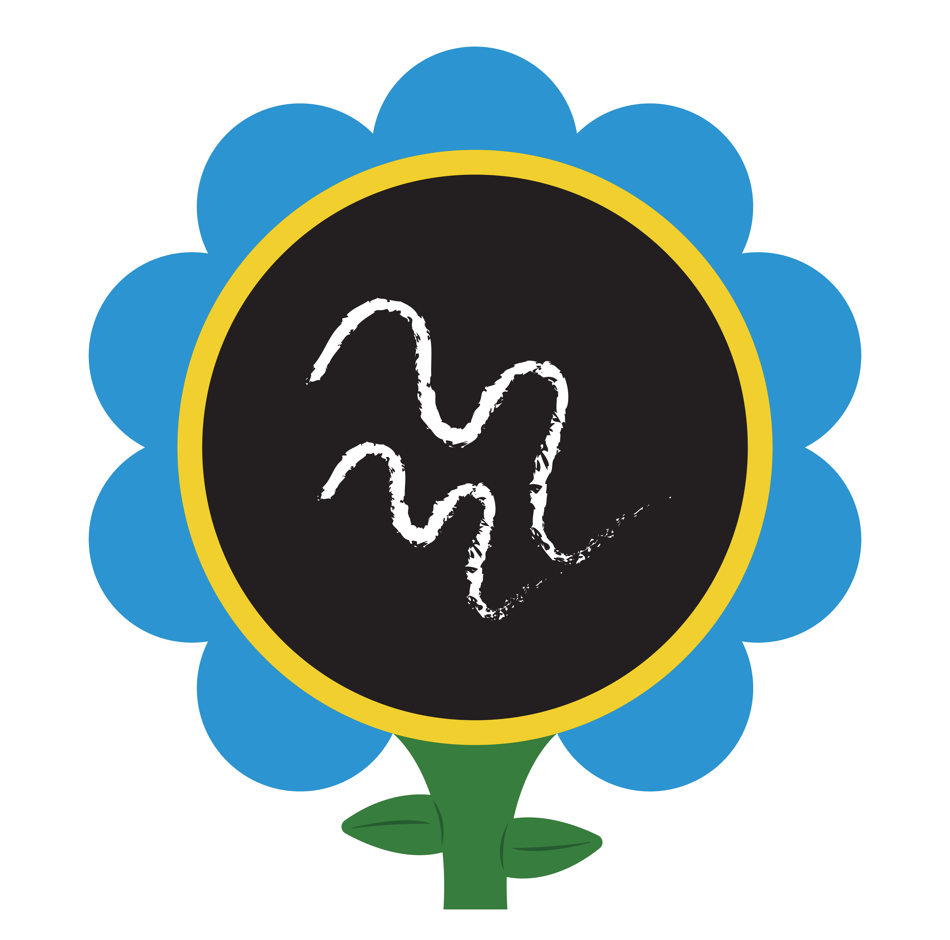 Fence Flower Chalkboard - Schoolscapes US