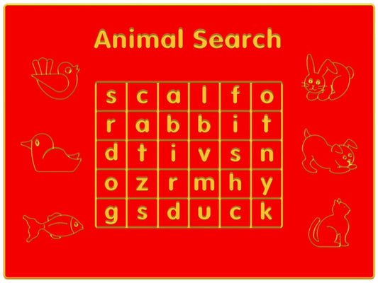 Animal Search Play Panel