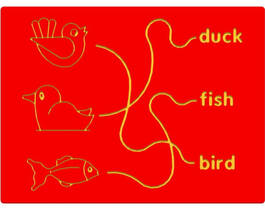 Bird Duck & Fish Trace Play Panel