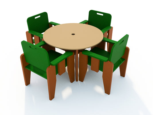 Cafe Table & Chairs - Schoolscapes US