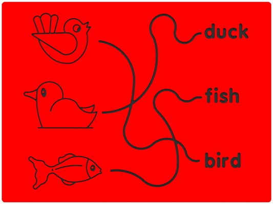 Bird, Duck & Fish Trace Play Panel