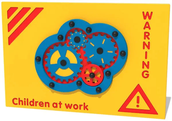 Children at Work Cog Play Panel - Schoolscapes US