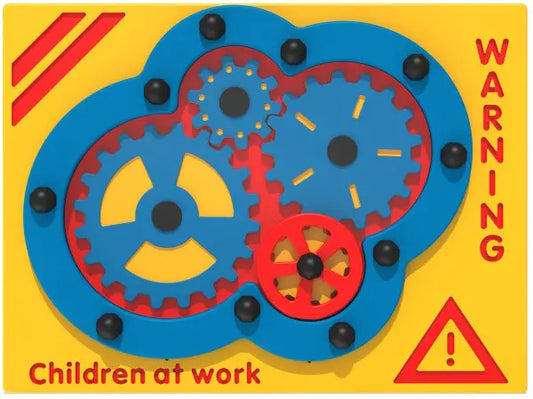Children at Work Cog Play Panel - Schoolscapes US
