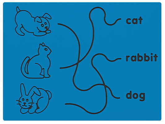 Dog, Cat & Rabbit Trace Play Panel