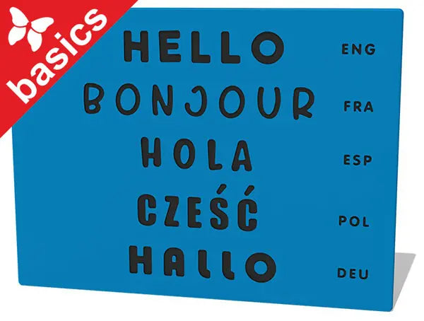 Hello Screen Multilanguage Hello Language Play Panel (basics)