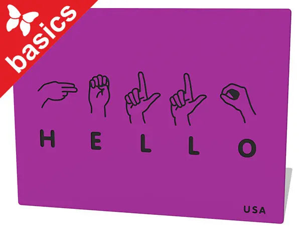 Hello Sign Language US Play Panel (basics) - Schoolscapes US