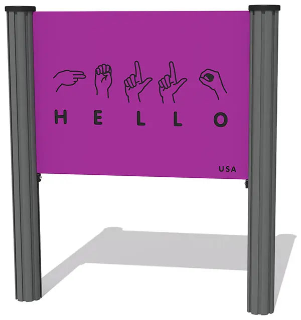 Hello Sign Language US Play Panel (basics) - Schoolscapes US