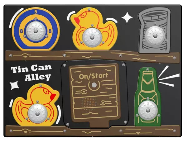 PlayTronic Tin Can Alley Reactions Game Panel - Schoolscapes US