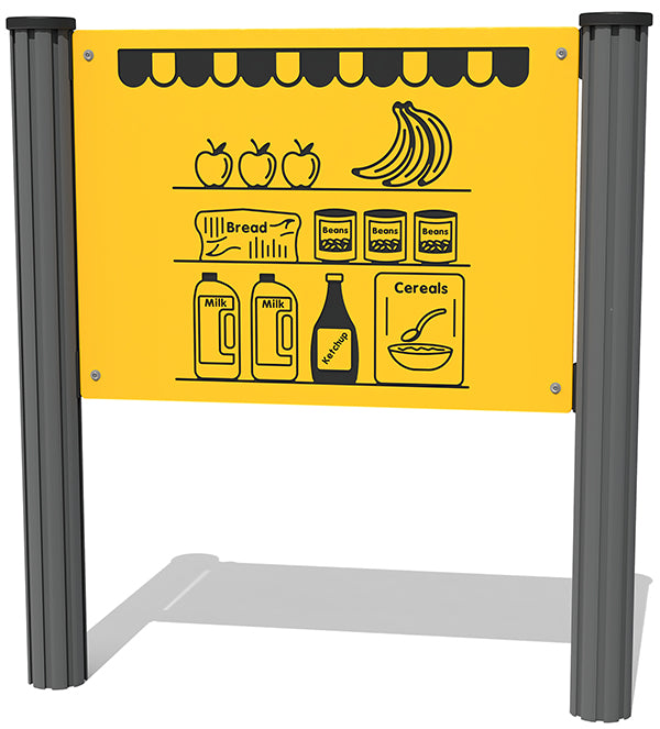 Grocers Shop Shelves Play Panel - Schoolscapes US