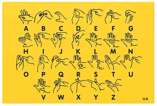 Sign Language (UK) Play Panel - Schoolscapes US