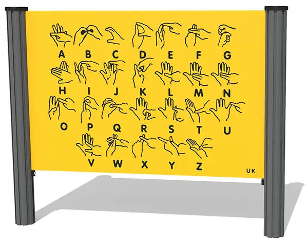 Sign Language (UK) Play Panel - Schoolscapes US