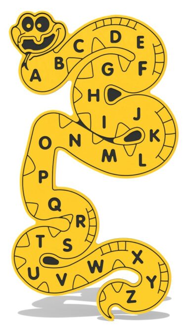 Alphabet Snake Wall Play Panel