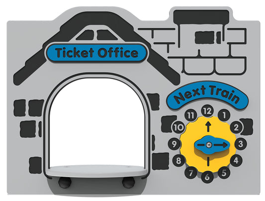 Train Ticket Office Play Panel - Schoolscapes US