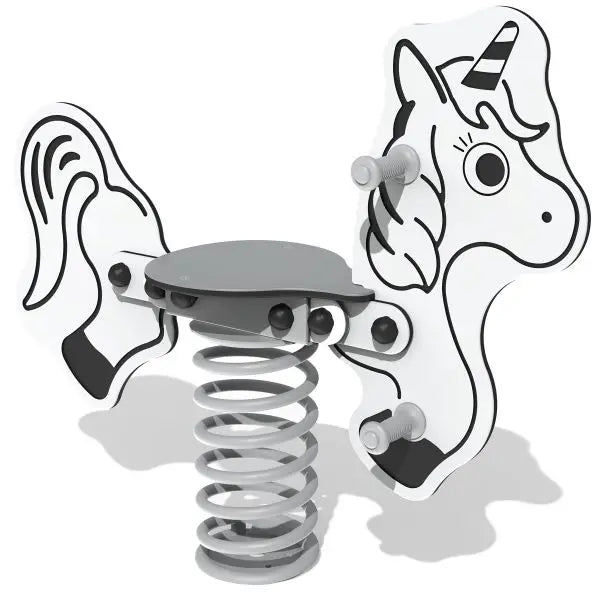 Spring Rocker For Children Sit-On Unicorn Spring Rocker
