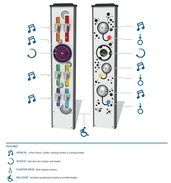 Musical Instrument Extendable Column Musical Column