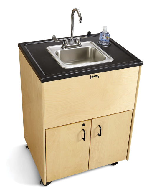 Clean Hands Helper Portable Sink (stainless steel): 38" no plumbing required - Schoolscapes US